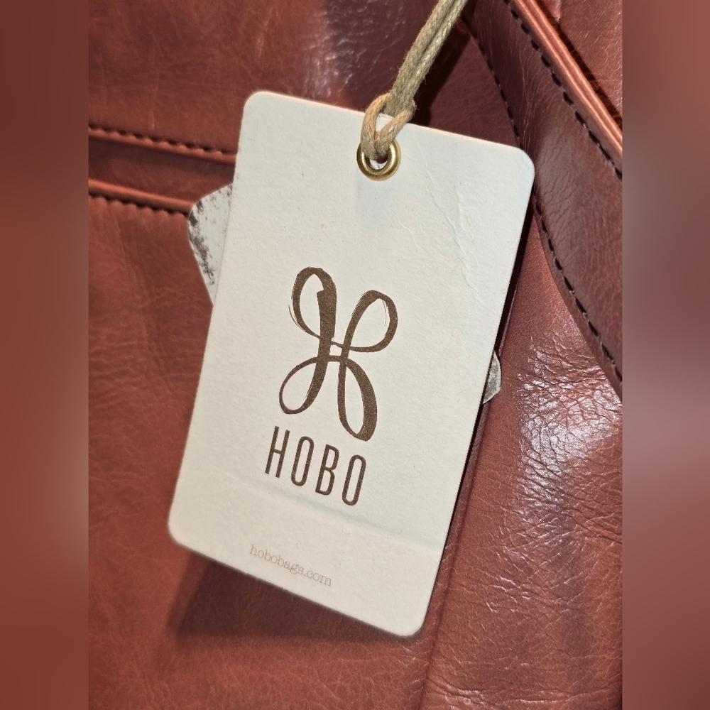 NWT Hobo Kharma Vintage Hide Leather Bag – Burnished Rose Patchwork - Picture 3 of 10